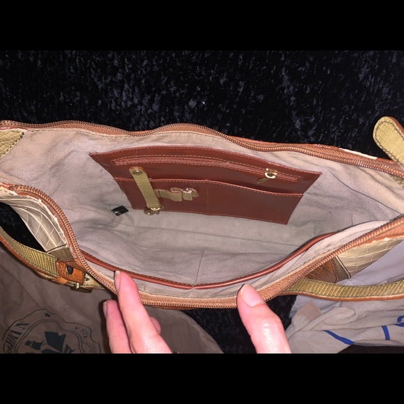 Brahmin shoulder leather hobo bag - Picture 5 of 8